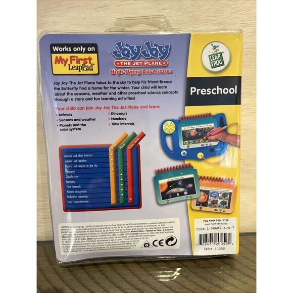 Leap Frog My First Leap Pad Jay Jay The Jet Plane High Flying Adventures NEW - Picture 3 of 3
